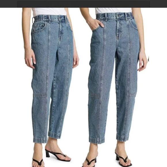 Pistola Jeans Lily Balloon tapered Hemp in Honeymoon Blue 26 - Picture 9 of 9